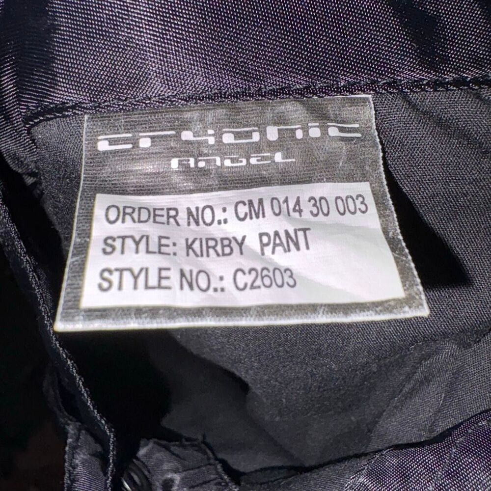 Cryonic Angel Nylon Windbreaker Cargo Pants Size L Rave Y2K Vintage Cyber Goth - Picture 8 of 9